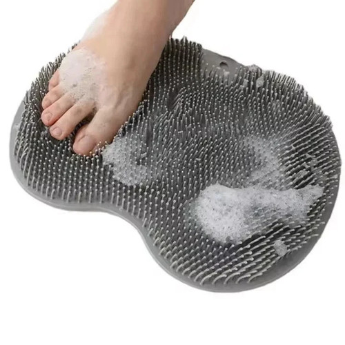 Shower foot scrubber - foot, mat