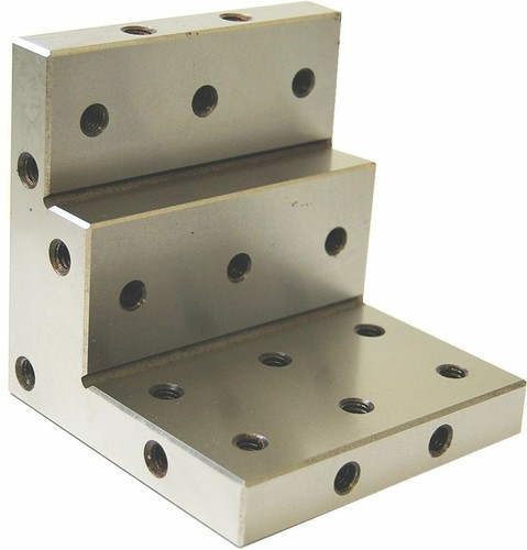 Stepped angle plate for - stepped,