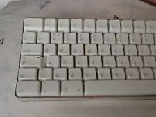 Genuine Apple USB Wired Keyboard Model No: A1048  - UK Layout -  Clear / White