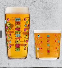 Beavertown Neck Oil IPA Pint & Half Pint glasses Brand New