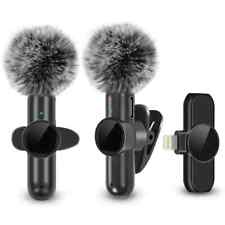 Wireless Lavalier Microphone Clip on Audio Video Mic Live Vlog for Mobile Phone