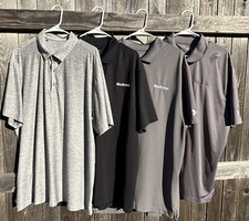 4 Medtronic UnderArmor Golf Loose Heat Gear Polo Bundle Mens XXL, Short Sleeve