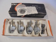 4 x VINTAGE KENRICK CHROMED FURNITURE CASTORS - NEW OLD STOCK - BOXED