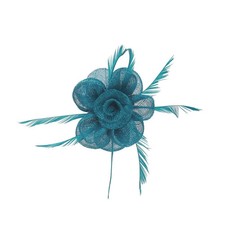 Small Feather Flower Hair Hat