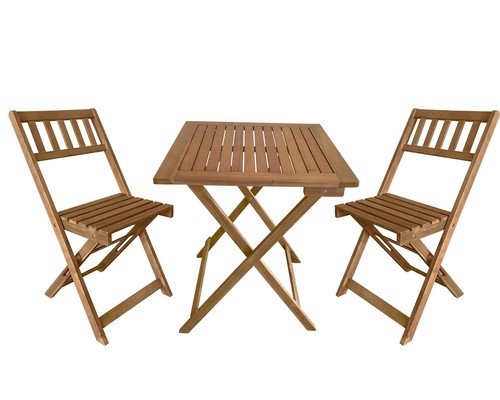 Acacia wood piece - wood, 3-piece