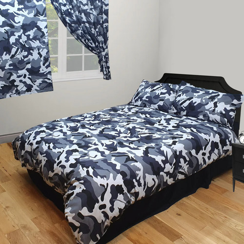 Camo black camouflage duvet - camo,