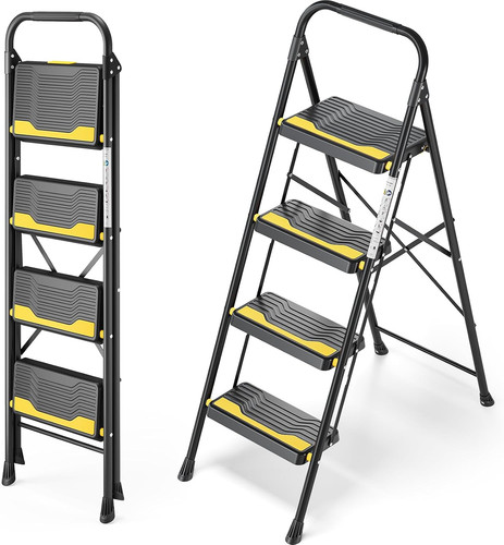 Step folding ladder with - 4,