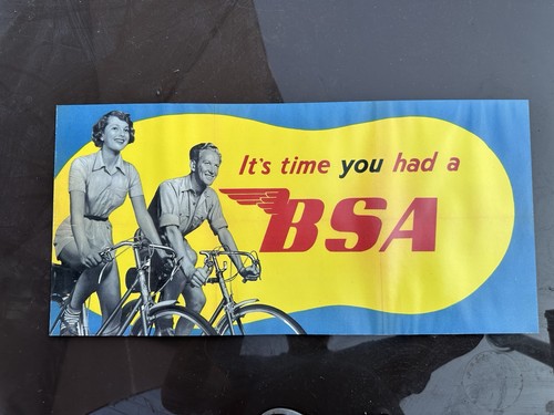 Vintage style bsa bicycle - vintage,