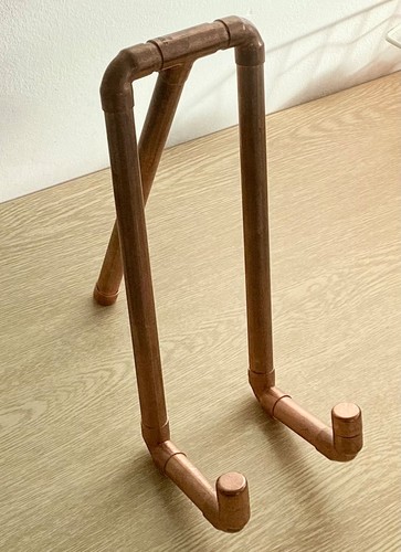 Copper pipe stand - copper, stand.