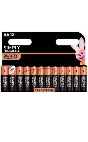 12x duracell original - original, aa