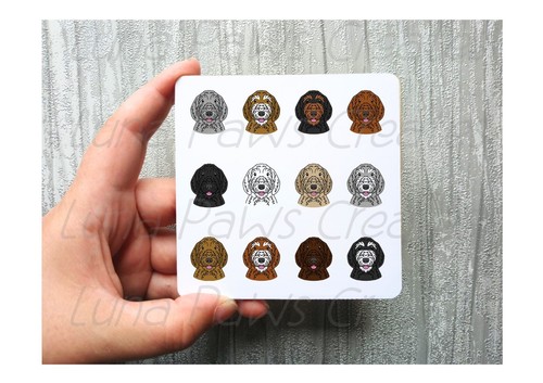 Labradoodle coaster novelty - labradoodle, coaster,