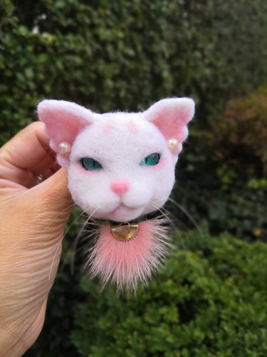 Handmade needle felted - needle, elves