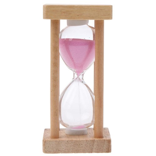 Hourglass sand timer wooden - hourglass,