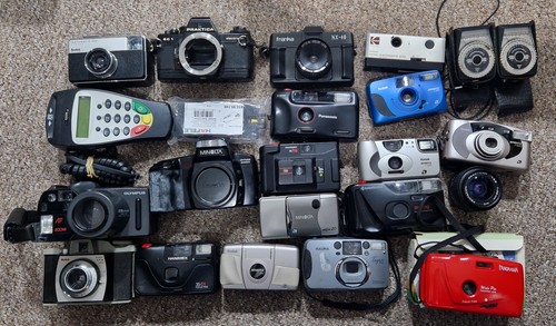 Joblot assorted cameras and - of,