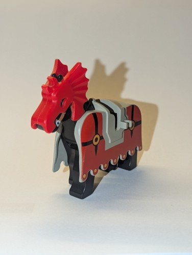 Lego black horse barding - lego,