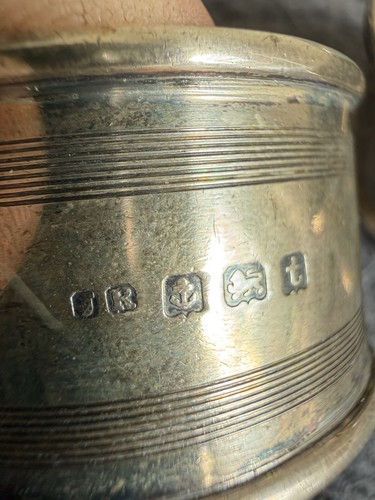 Pair solid silver - solid, napkin
