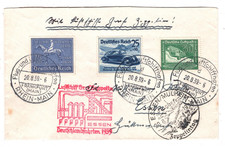 GERMANY GRAF ZEPPELIN Air Mail Cover 1939 DEUTSCHLANDFAHRTEN ESSEN KZ246