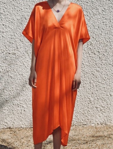 Zara women v neck - zara, satin