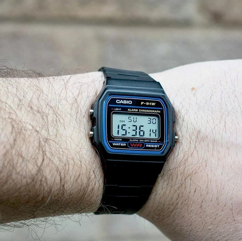 Casio 91w 1yer digital wrist - f-91w-1yer,