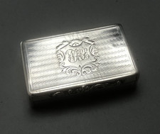 Victorian Silver Snuff Box George Unite Birmingham 1864 64g ALZX