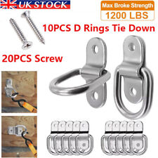 10PCS D Rings Tie Down Load Heavy Duty Anchor Point Trailer Forged Lashing Hook