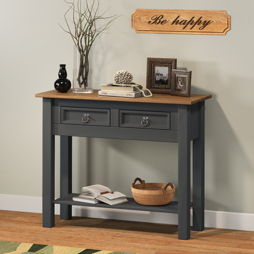 Corona console table charcoal - corona,