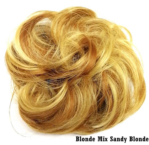 Curly messy natural easy - curly, bun