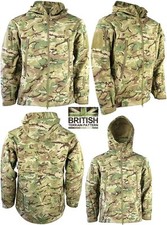 Mens British Army Combat Military Hooded Jacket Recon Smock Fleece Hoodie New