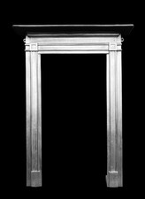 TALL VICTORIAN EDWARDIAN CAST IRON FIREPLACE FIRE STOVE INSERT SURROUND RESTORED