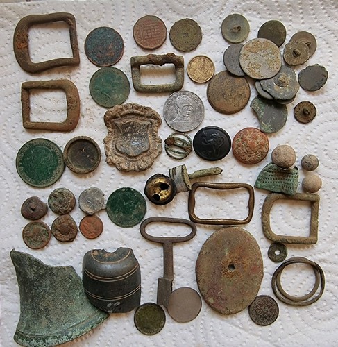 Metal detecting finds relics - metal,