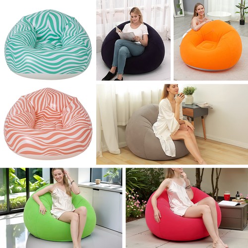 Flocked top inflatable bean - inflatable,