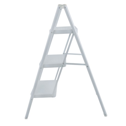 Aluminum white step - 3, ladder