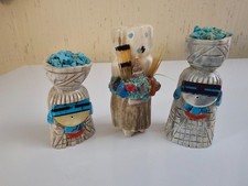 Lot Set 3 Zuni Fetish Carved