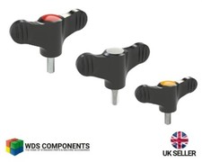 Wing Knob Steel and 303 Stainless Steel in various colour and size options