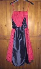 Red Polka Dot Dress , 50s/swing/retro/rockabilly/Lindy hop/vintage Size 12/14