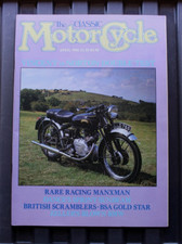 Classic Motorcycle APRIL 1986