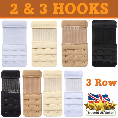 Bra extender hooks - 3, elastic