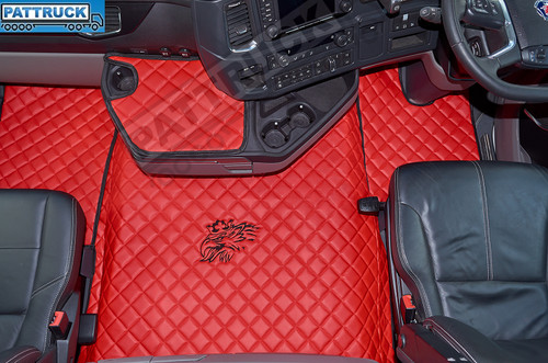 Eco leather floor mats set - set,