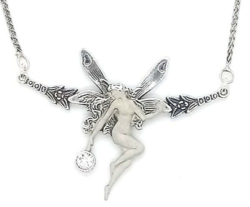 Silver art nouveau fairy - silver,