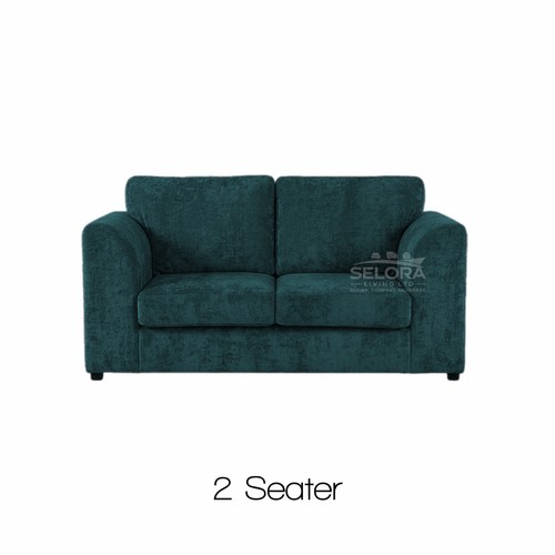 Teal chenille sofa - teal, set
