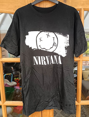 Men black white nirvana - black,