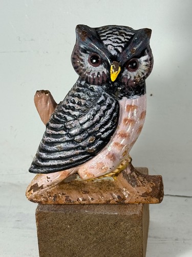 Vintage cast iron owl - cast, design