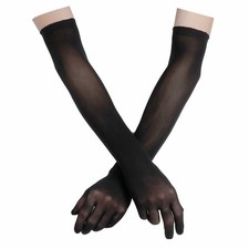 Prom Mesh Transparent Gloves