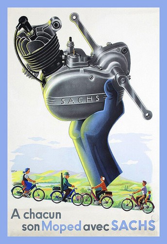 French sachs moped - moped, auto