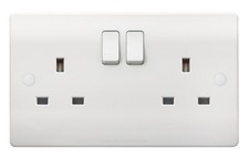 13A Double Switch Plug Socket