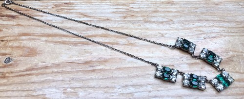 Vintage emerald green paste - vintage,