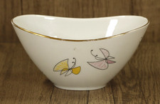 Handpainted Butterfly Porcelain Vase by Thomas Rosenthal Germany 1950's