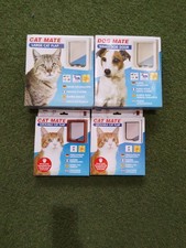 Cat Mate Large Cat Flap, 2 Small Lockable Cat Flaps & Dog Mate Small Dog Door