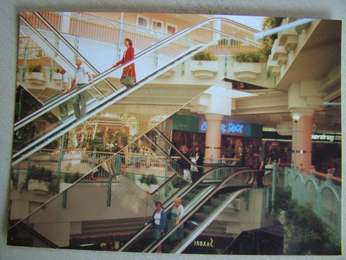 Postcard escalators to four - postcard,