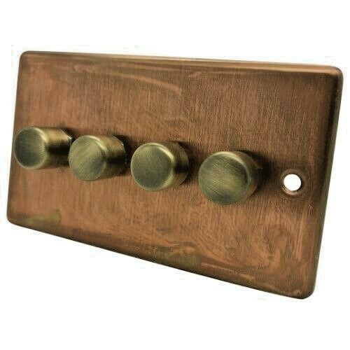 Aged antique copper plug - aged,